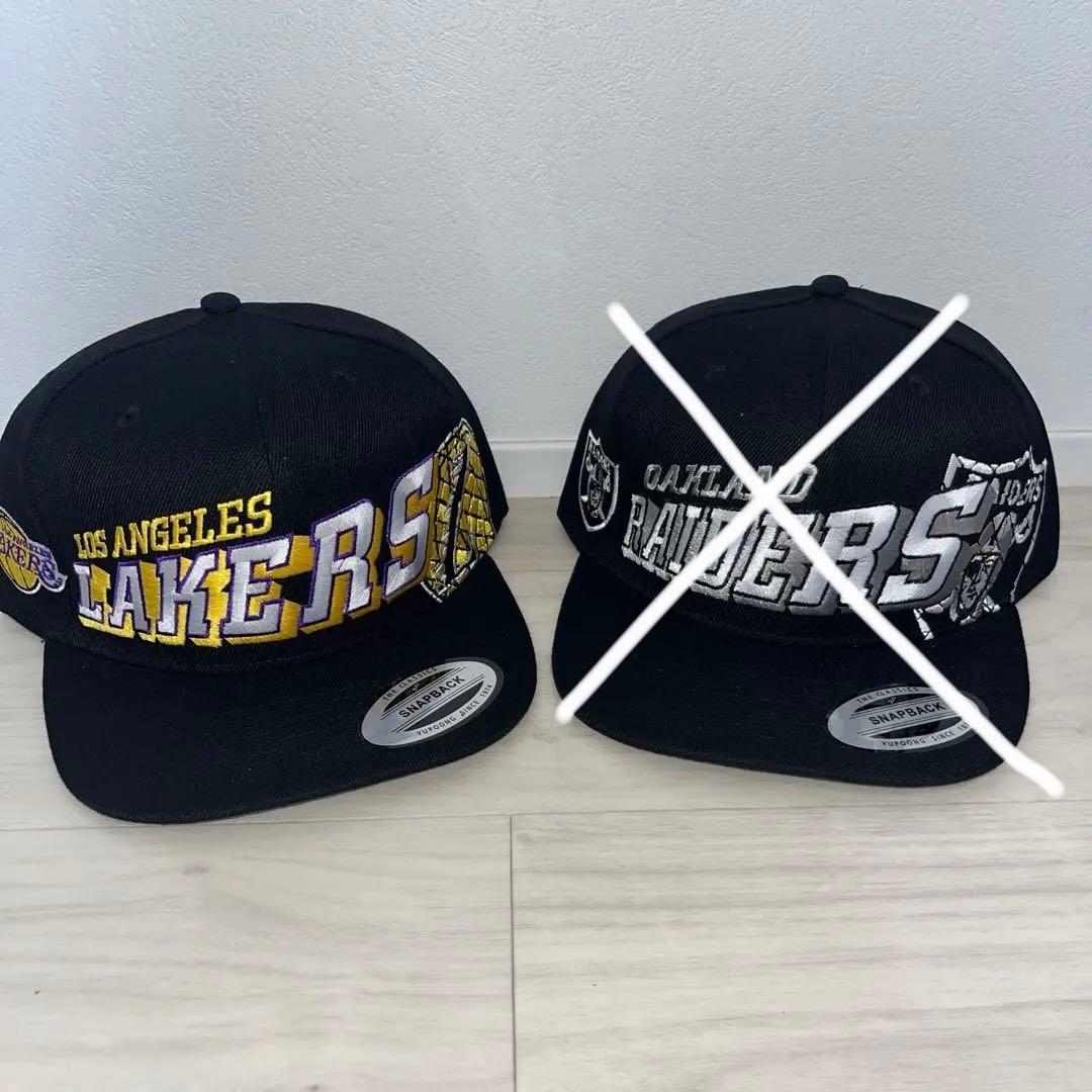 NBA レイカーズ×NFL レイダース カスタムキャップ