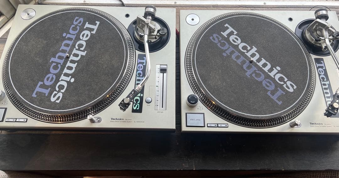 Technics SL-1200 ターンテーブル 2台　レコード50枚セット付