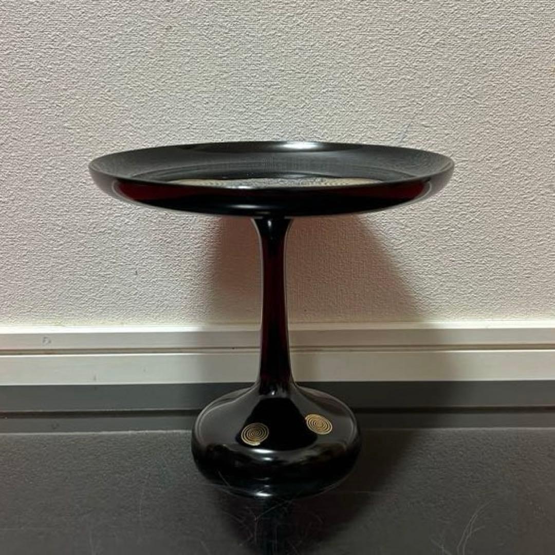 淡々斎好写渦蒔絵高杯　茶道具懐石鵬雲斎坐忘斎即中斎而妙斎棗水指茶杓水屋茶碗釜