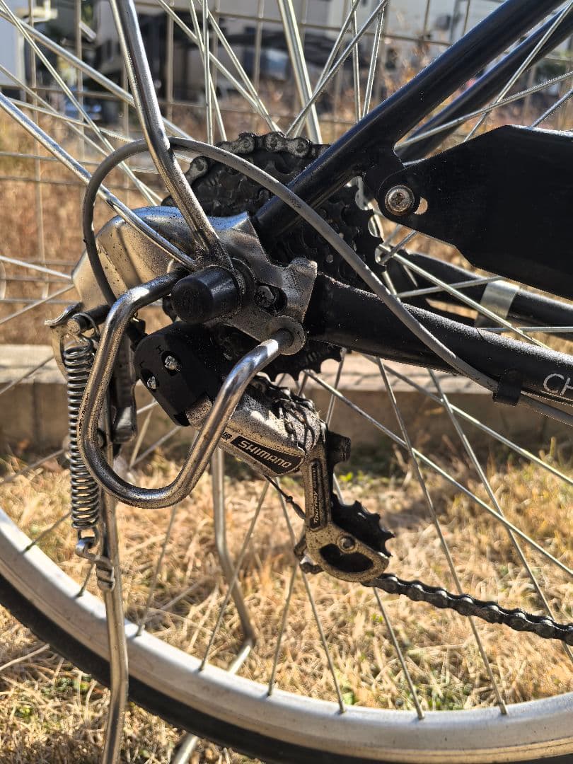 【名古屋引取限定】パンクしない自転車　DCM 27インチ　6段　オートライト