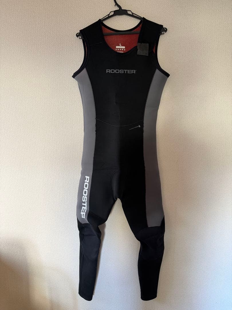 ROOSTER ロングジョン Lサイズ ブラック/グレー