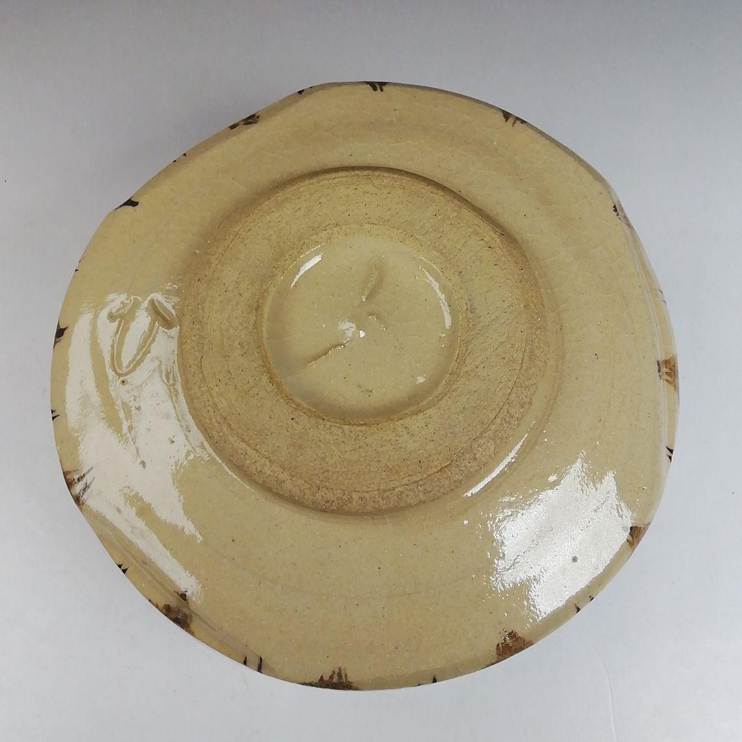 Ｗ１６３　茶碗　『美濃焼』『織部茶碗』『秀泉陶苑 作』　共箱　抹茶碗　茶道具