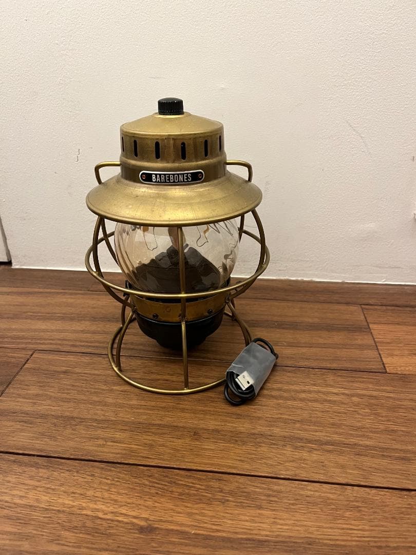 ジャンク ベアボーンズ BAREBONES レイルロードランタンLED ブラス
