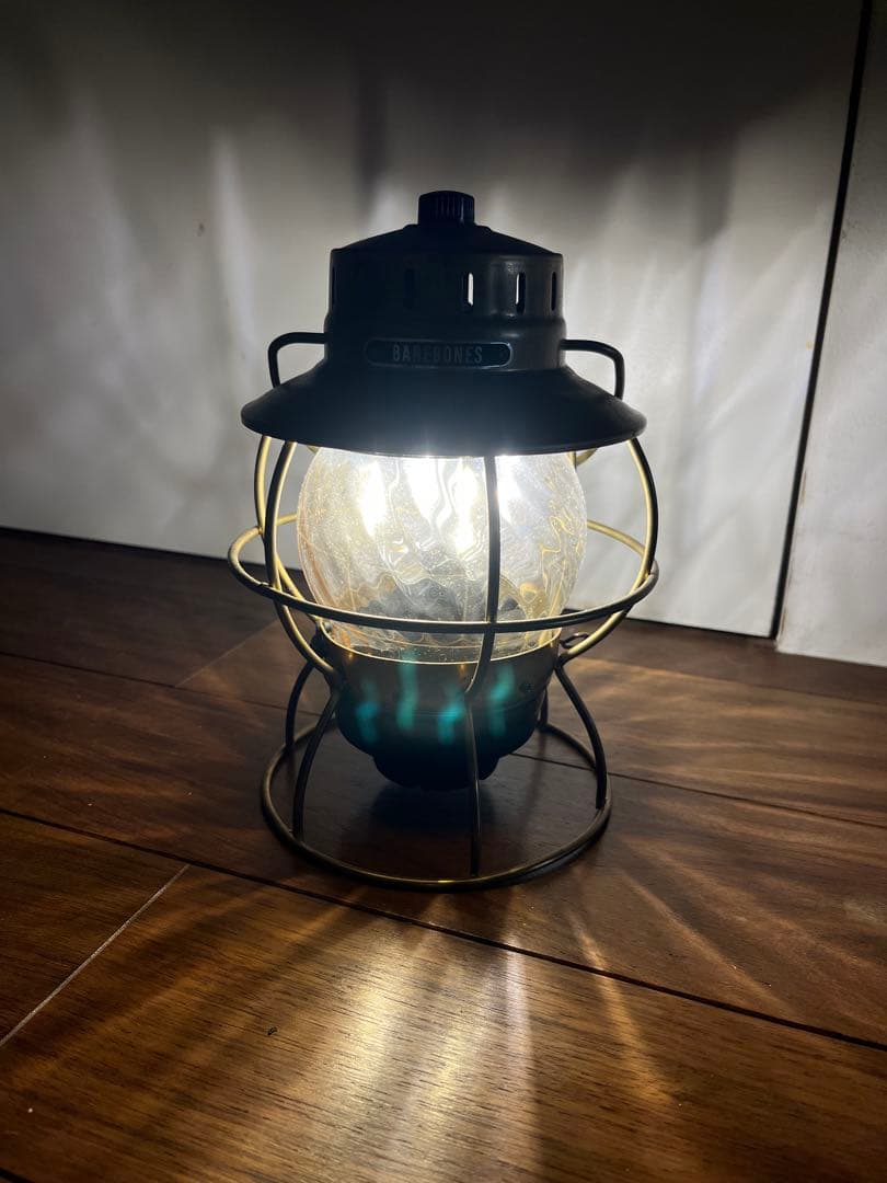 ジャンク ベアボーンズ BAREBONES レイルロードランタンLED ブラス