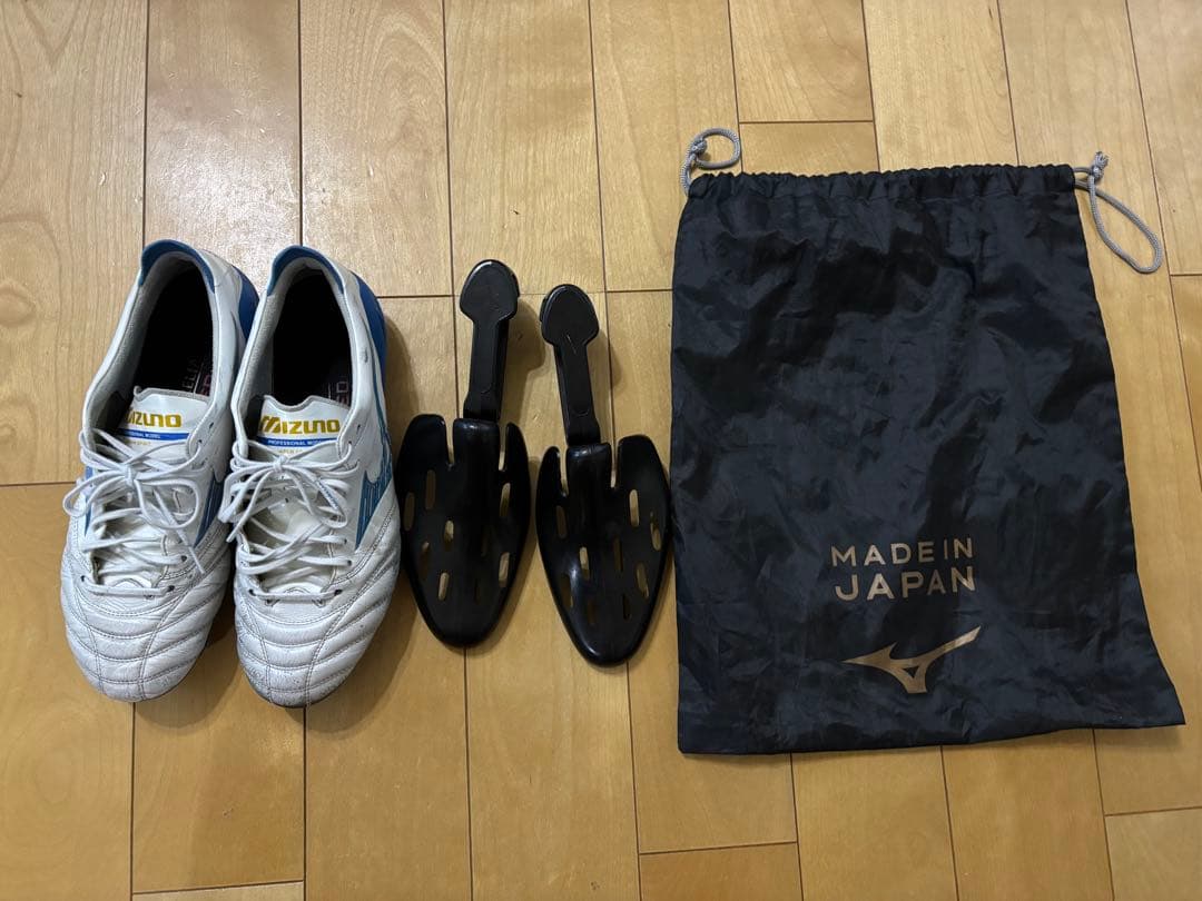 Mizuno モレリアネオ4 シューズキーパー 袋付き 限定色 水色 サッカー