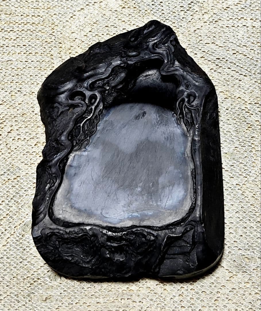 端渓硯 ＋おまけミニ硯 ＋ 筆６本