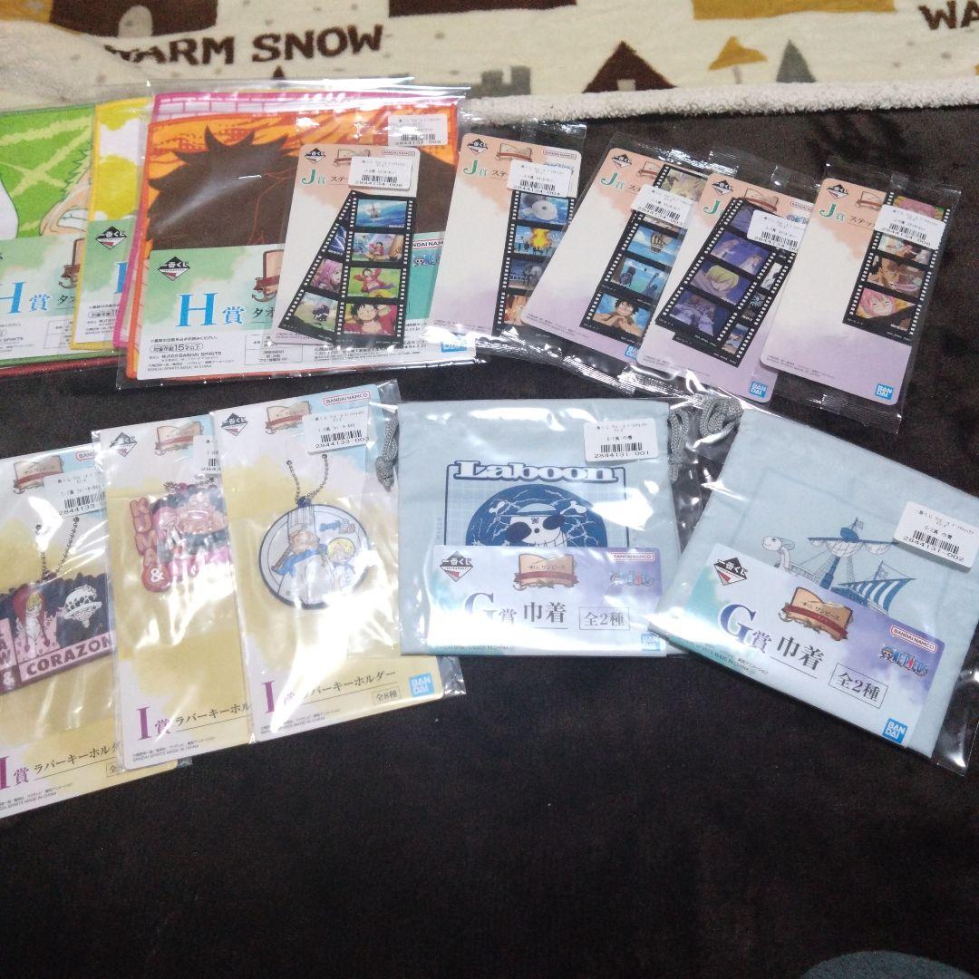 新品未開封！ONE PIECE 1番くじ D賞 ギガントネーム　B賞E賞F賞