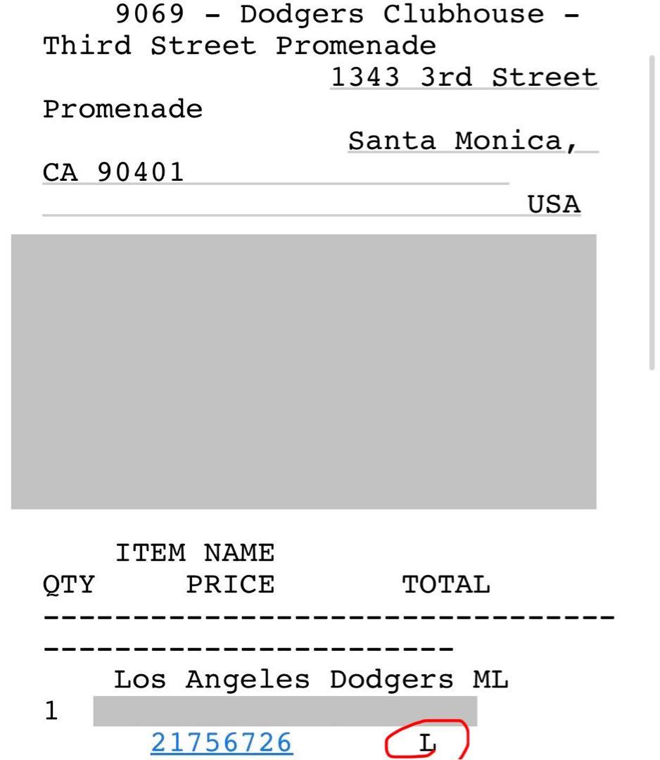 大谷翔平　ドジャースユニフォームメンズL サイン刺繍入り