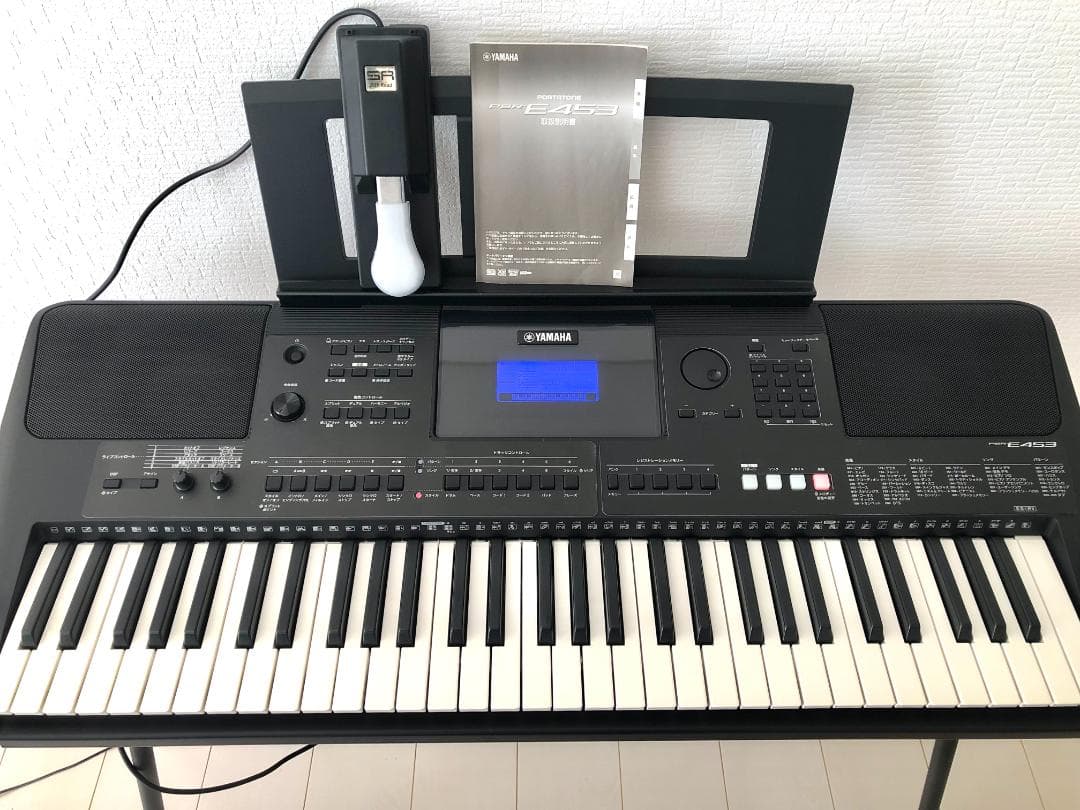 YAMAHA PSR-E453ヤマハ 電子キーボード 61鍵盤 ペダル付