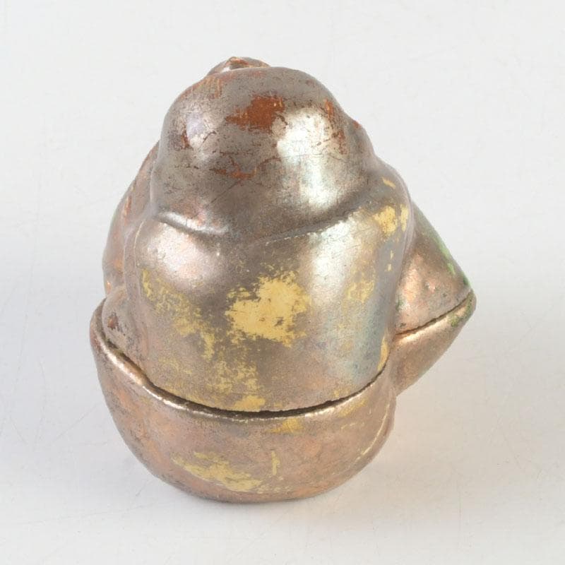 茶道具　京焼　吉向焼　五世松月作　猿香合　共箱　V　9783