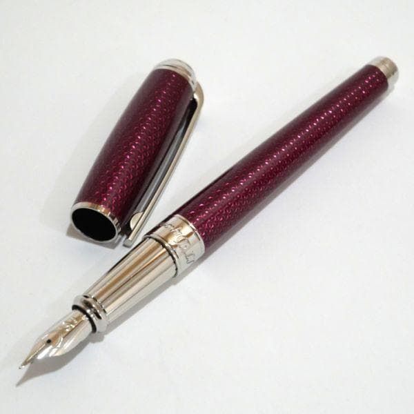 デュポン S.T.Dupont 410112L ギヨシェ ダークピンクド 万年筆