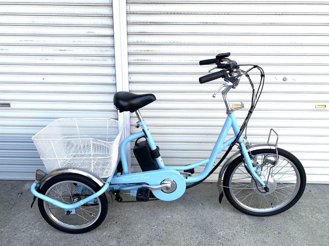 送料無料 AshirakuCharlie電動アシスト三輪自転車 動作確認済