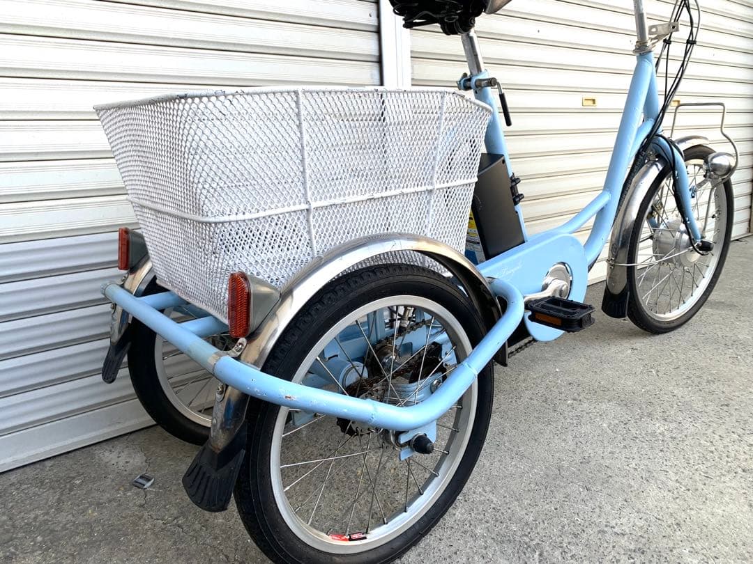 送料無料 AshirakuCharlie電動アシスト三輪自転車 動作確認済