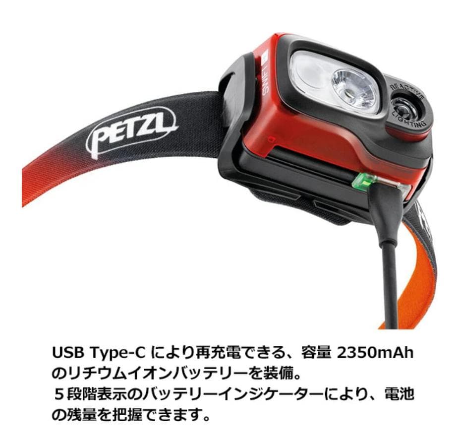 Petzl Swift RL ヘッドランプ