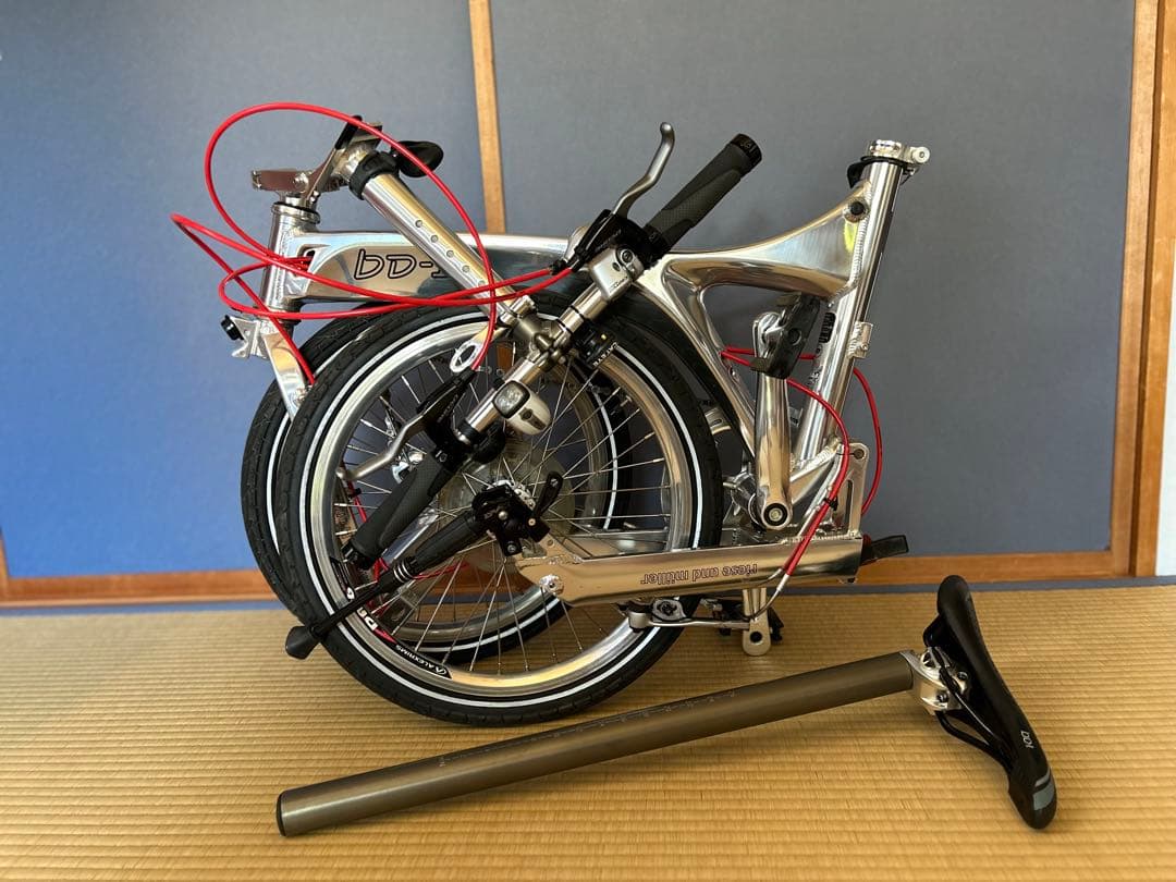 bd-1 HI POLISH ハイポリッシュ9SPEED 折り畳み自転車 18㌅