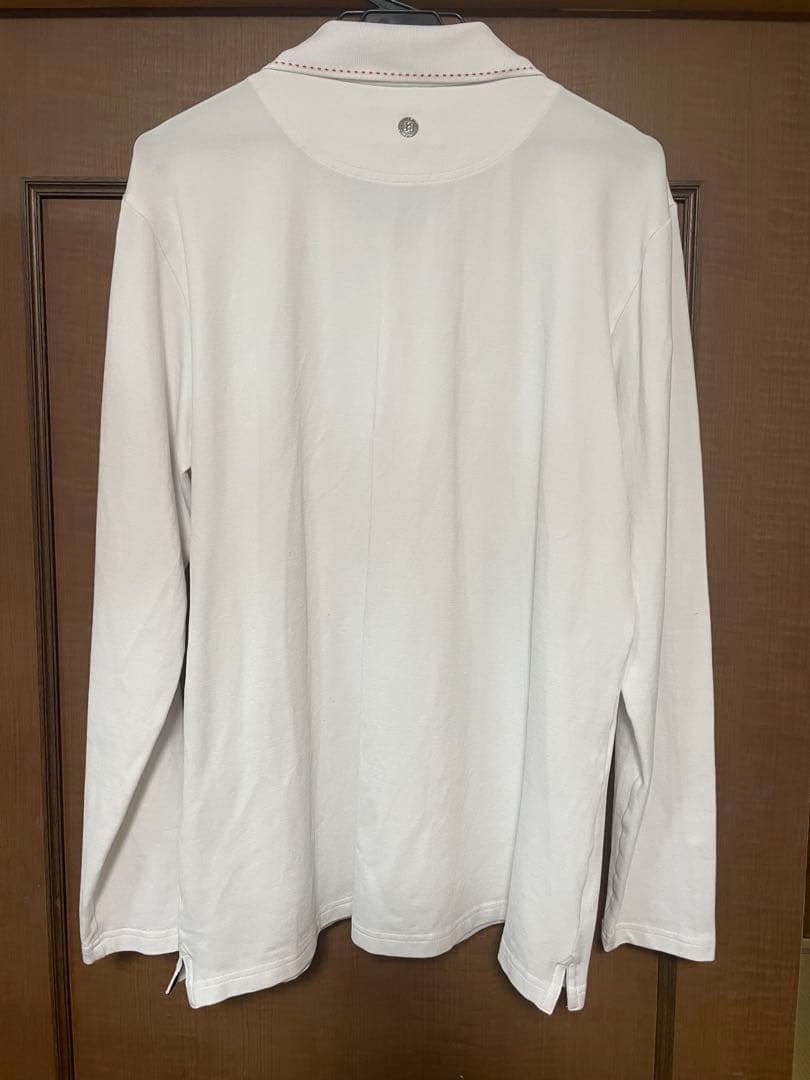 BRIEFING ブリーフィング　長袖ポロシャツ ホワイト　サイズL