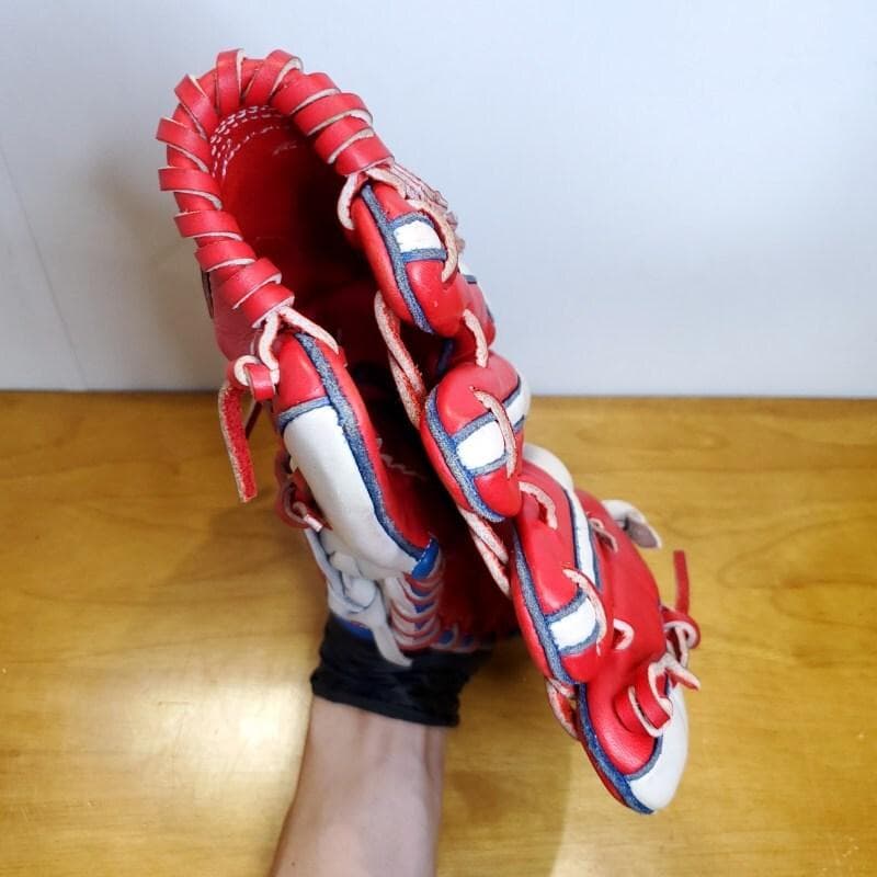 アシックス ダルビッシュ有モデル 限定 ライオン レッド 美品 軟式グローブ