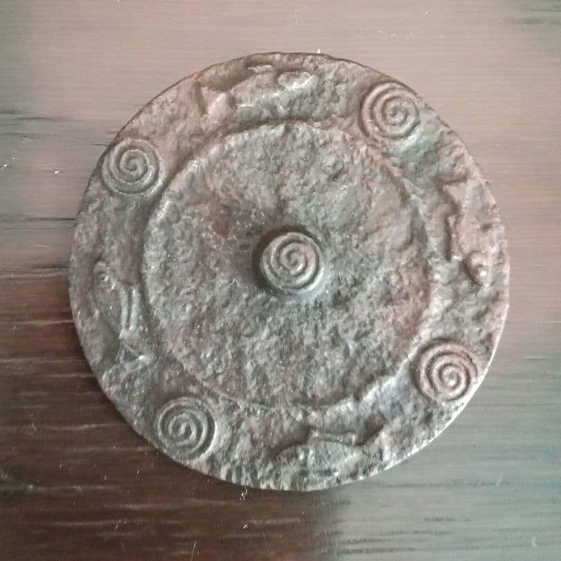 逸品　鉄味最高　古鉄　平安省鋳堂　蓋物　小物入れ　明治金工　和骨董