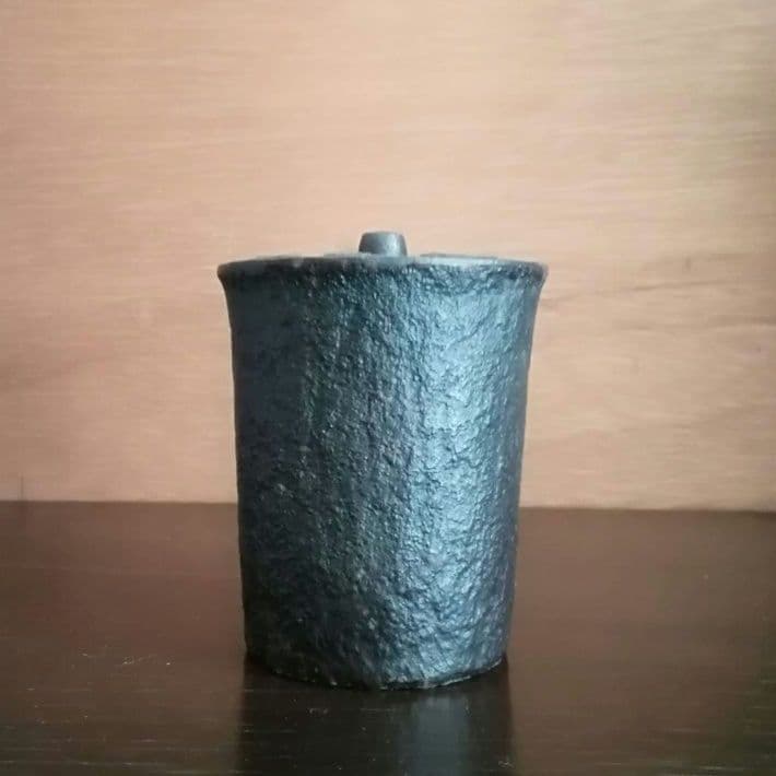 逸品　鉄味最高　古鉄　平安省鋳堂　蓋物　小物入れ　明治金工　和骨董