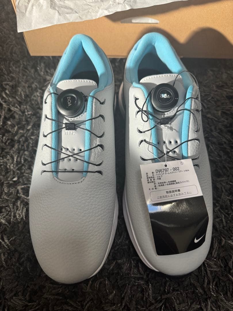 Nike ゴルフシューズ グレー/ブラック/ブルー