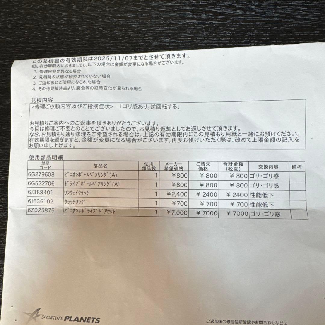 ダイワ　ルビアスLT2500S ジャンク品