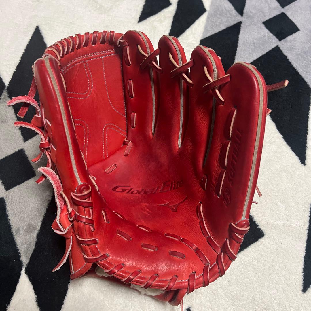 ミズノ Global Elite グローブ レッド