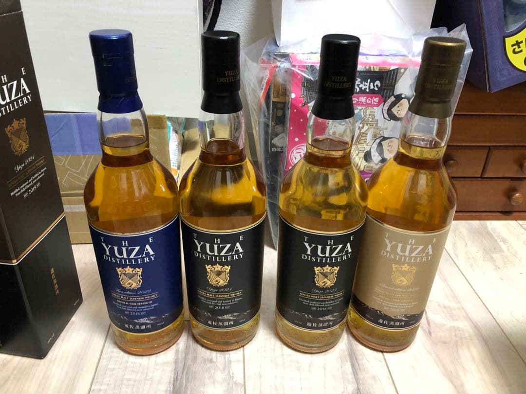 Yuza Distillery シングルモルトウイスキー 4本セット