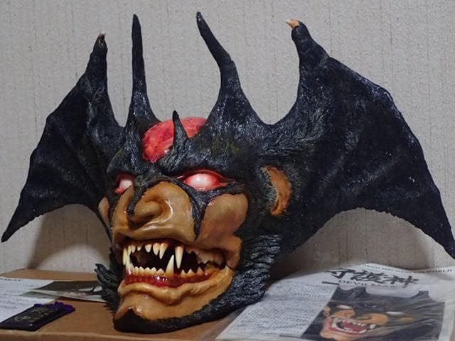 加*正様 ★正規品 希少品 デビルマンヘッド１/１守護神 塗装済完成品 元箱・説