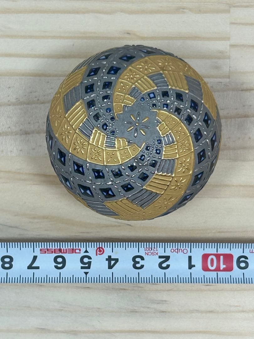 【伝】【骨董・極美品】希少 山本一洋作 純プラチナ彩 香合 銘あり 未真贋