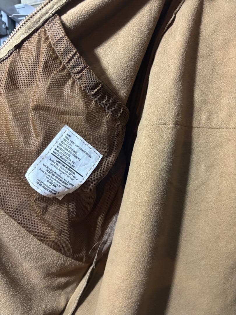 米軍実物 NWUゴアテックスジャケット用ライナー コヨーテL/S D