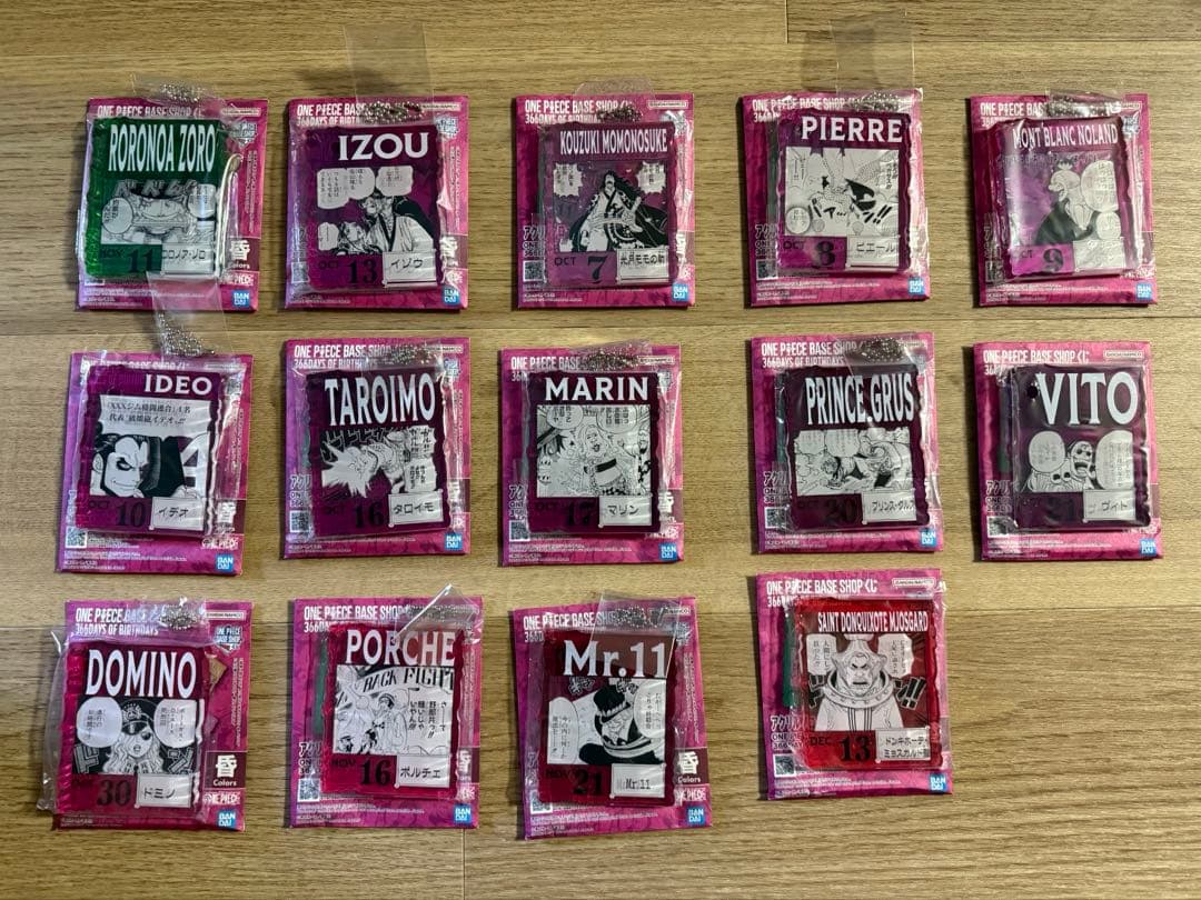 ワンピースベースショップ 一番くじ アクリルスタンド ゾロ・イゾウ・モモの助