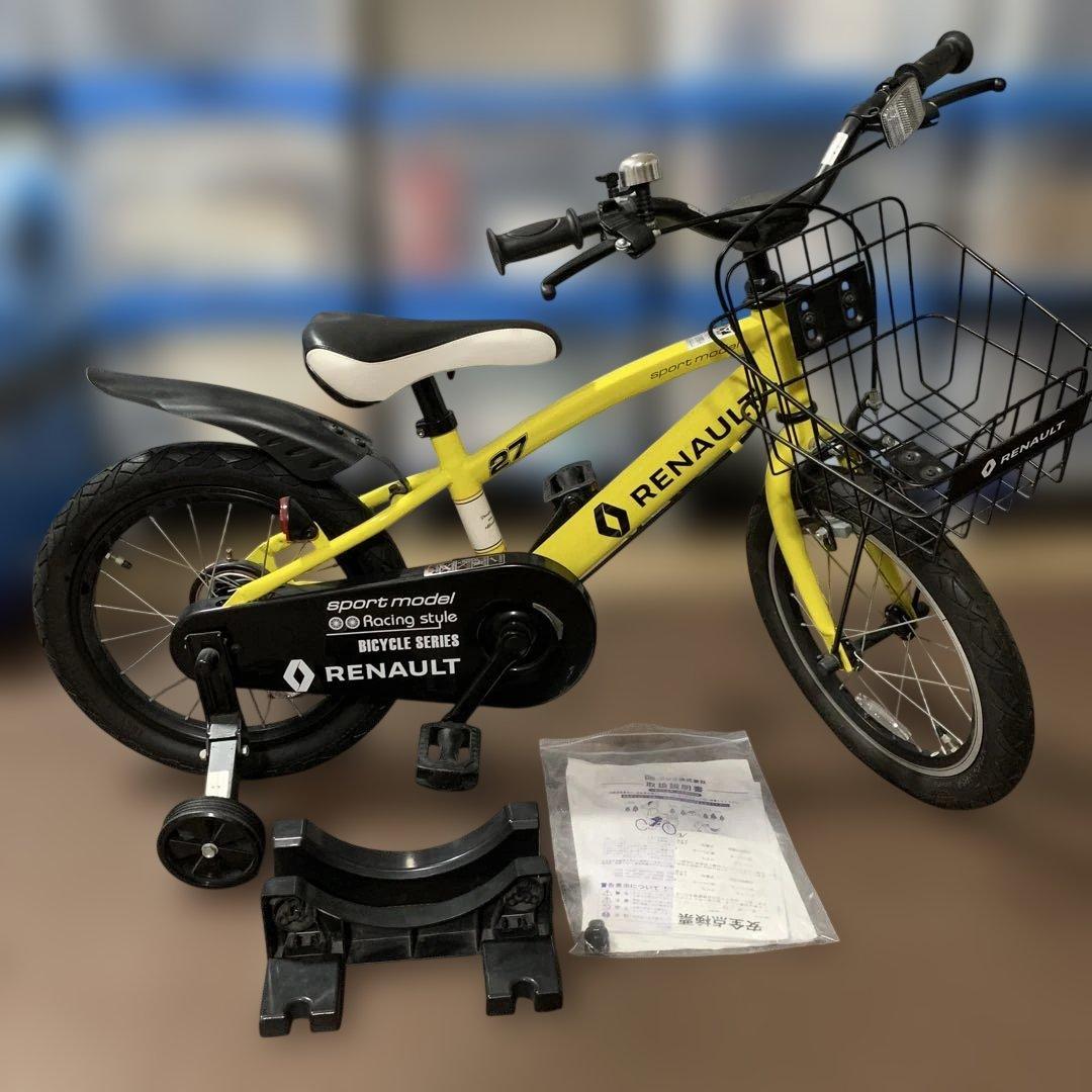 引取限定RENAULT ルノー 子供用自転車 16インチ 補助輪・スタンド付