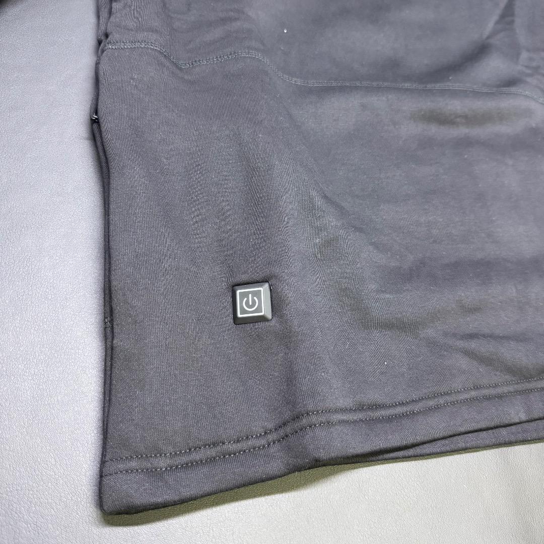 ◉Aa右1005 未使用保管品 電熱インナー 男女兼用 上下セット 黒 L