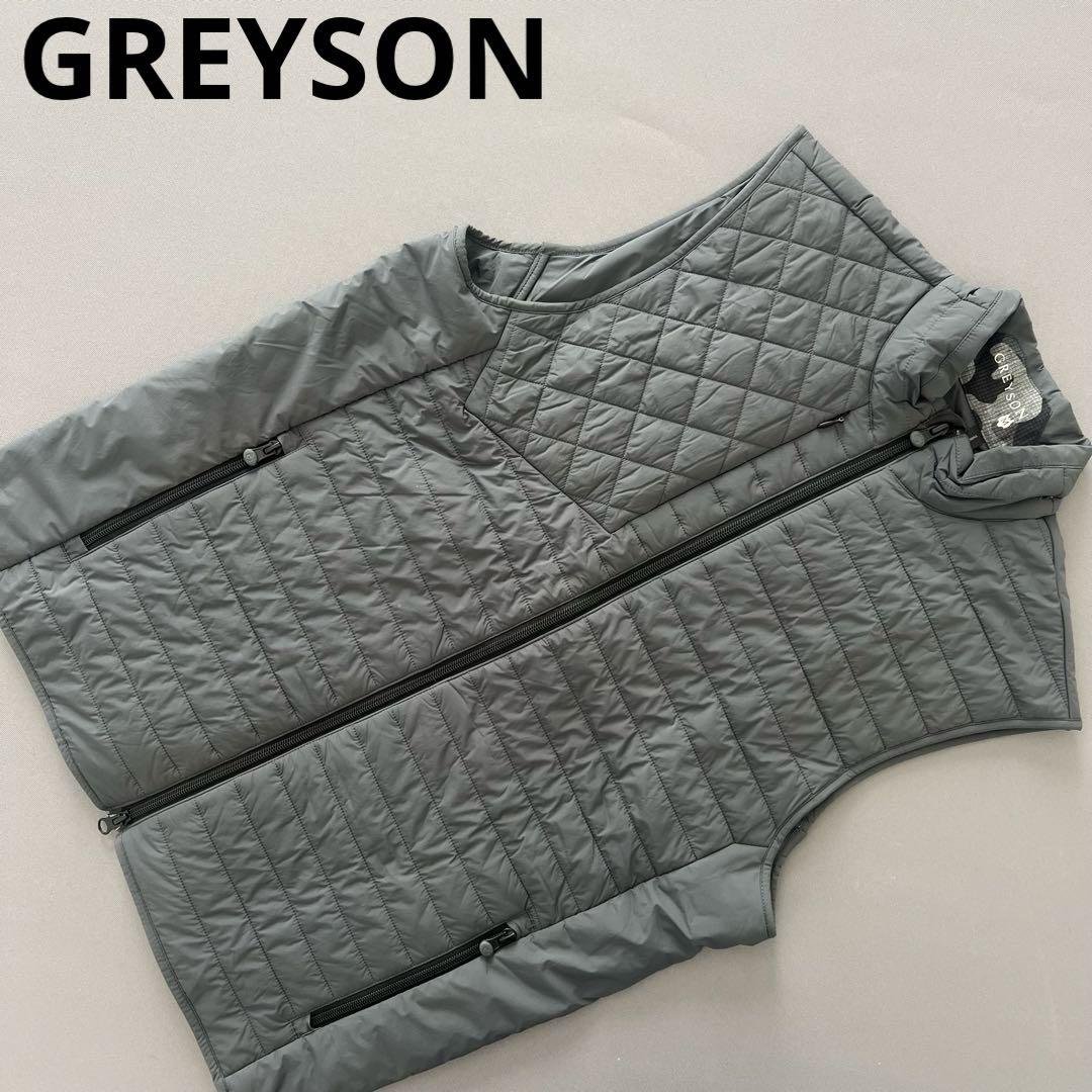 GREYSON グレイソン　ダウンジャケット　ダウンベスト　グレー　メンズ　中綿