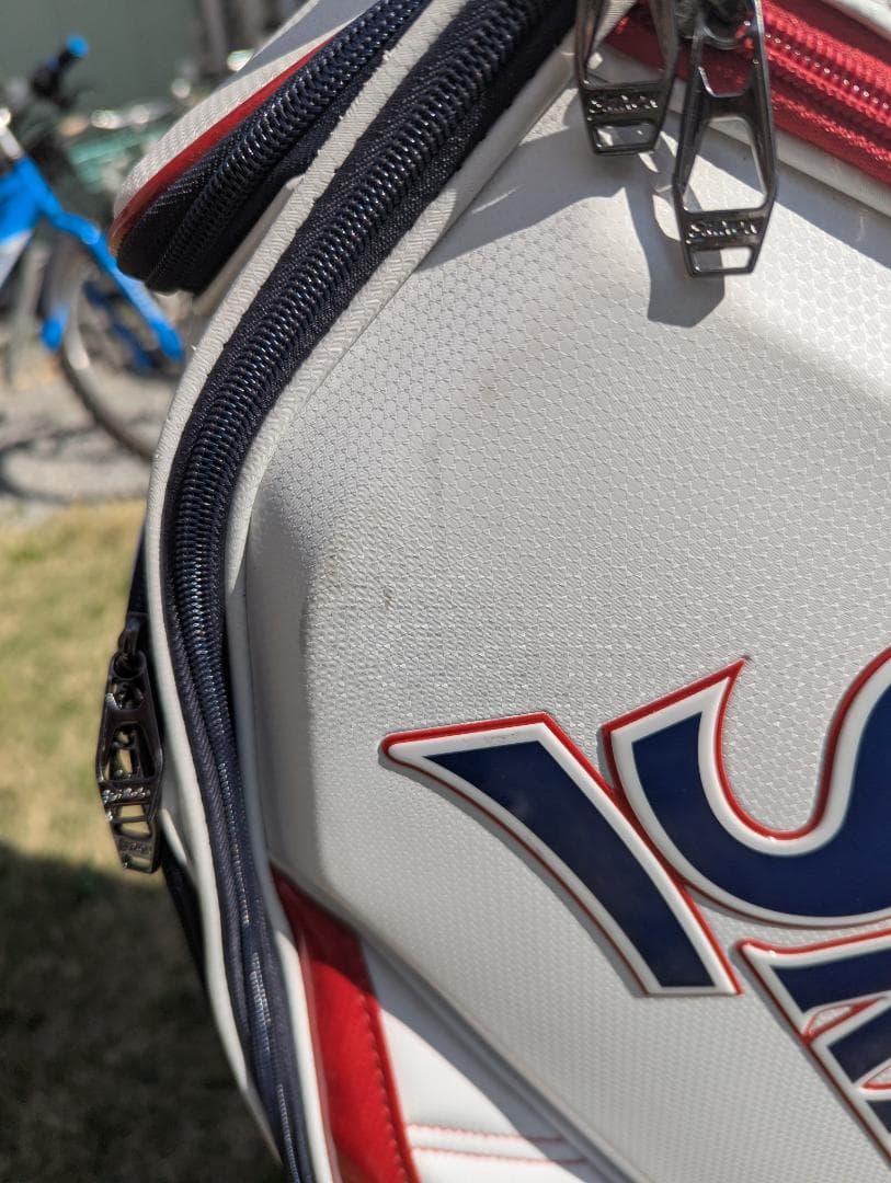 Srixon キャディバッグ ホワイト・レッド・ブルー