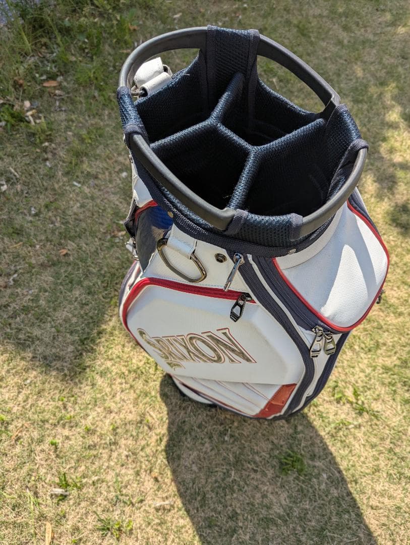 Srixon キャディバッグ ホワイト・レッド・ブルー