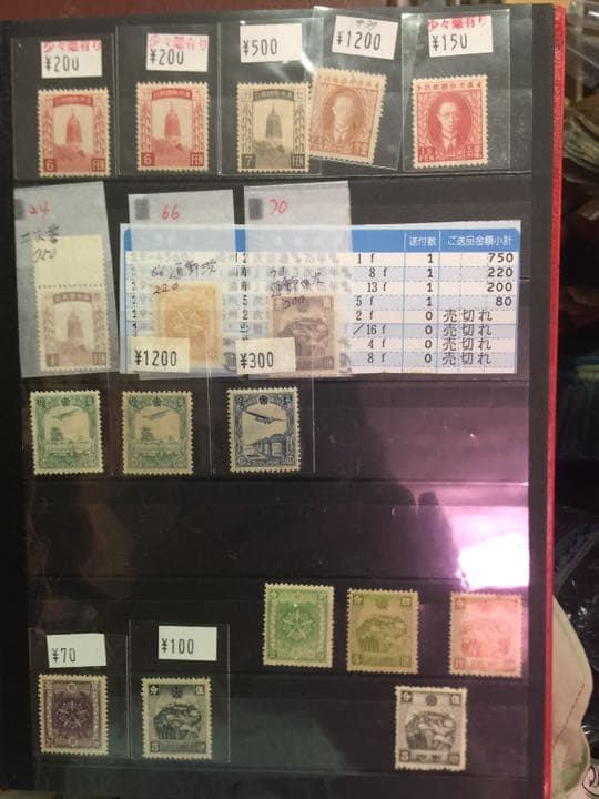 古い  満州国記念切手  129枚