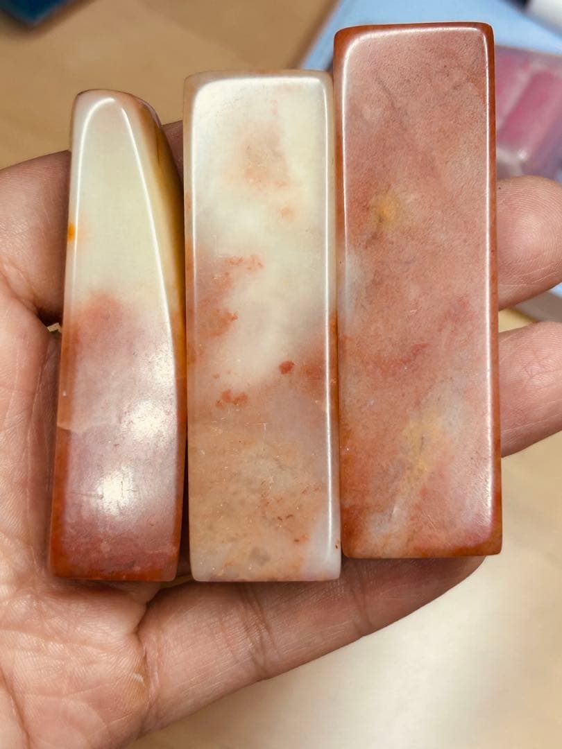 印材 寿山石 篆刻 印章 印鑑 書道具 中国美術 検 鶏血石 田黄石 青田石