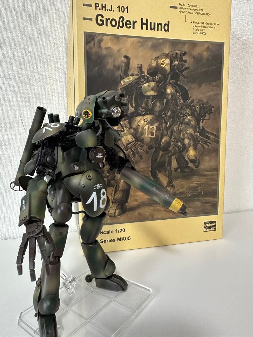 1/20 マシーネンクリーガー　ハセガワ　NITTO SF3D 塗装完成品２個