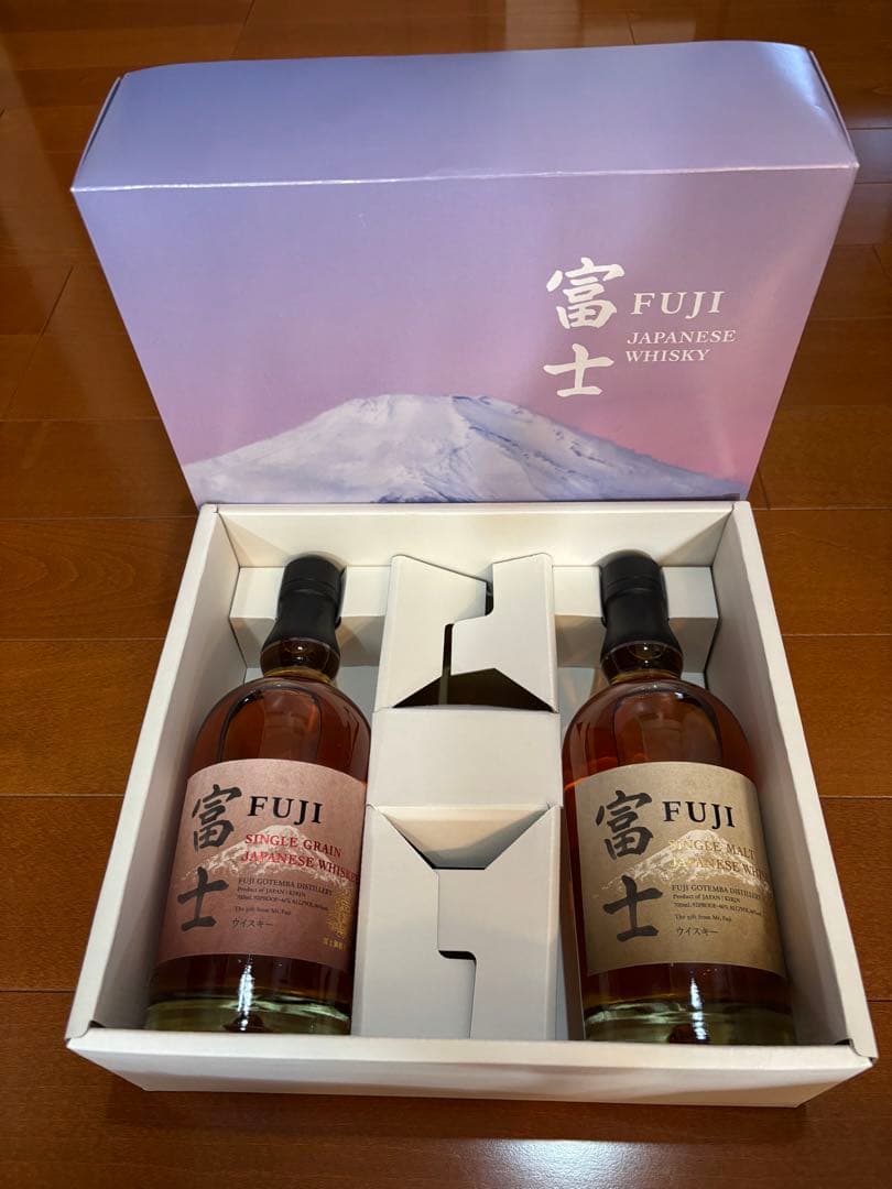 富士ウイスキー 2本セット シングルグレーン＆シングルモルト 箱付 未開栓