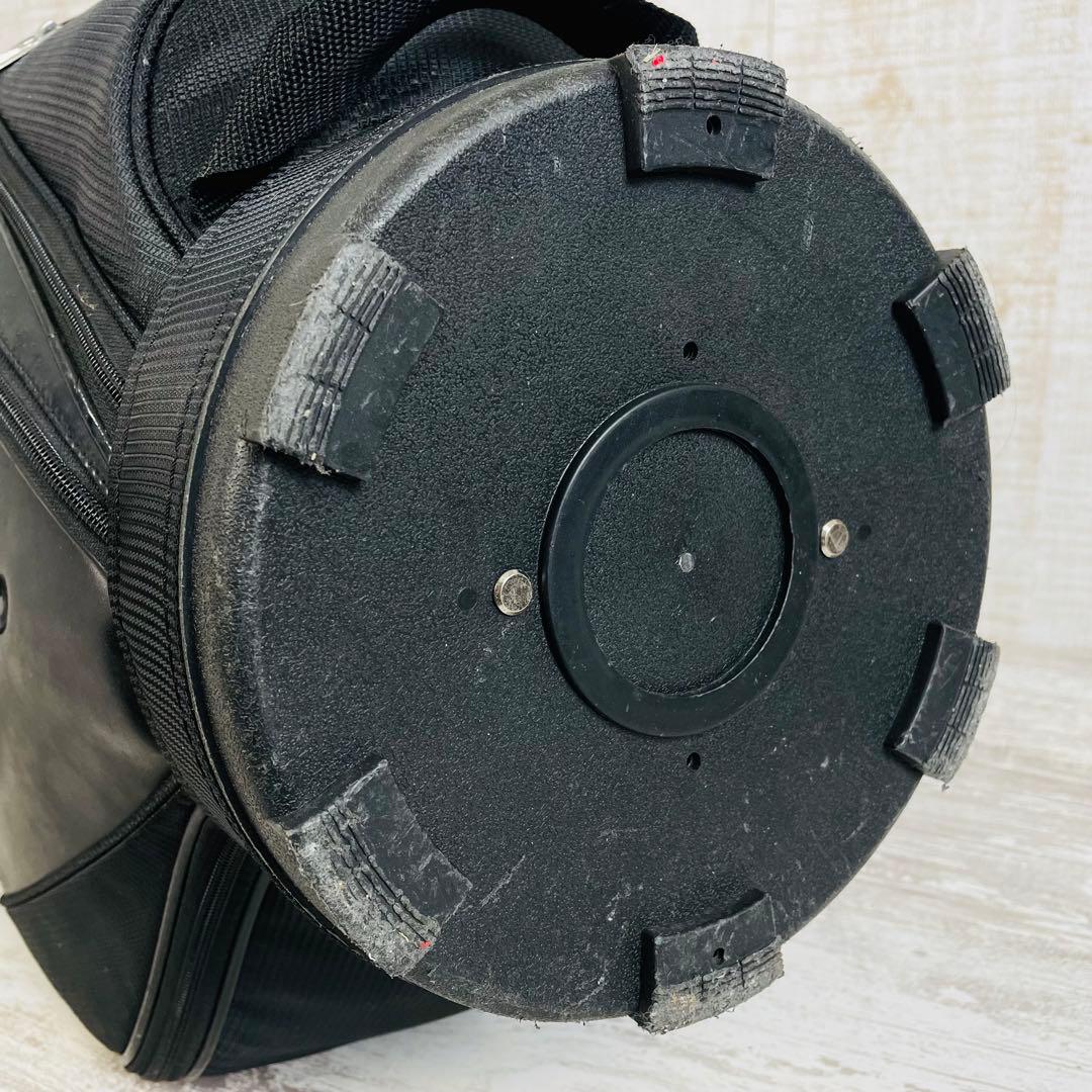 adidas アディダス　3ライン　ゴルフキャディバッグ　ブラック9型