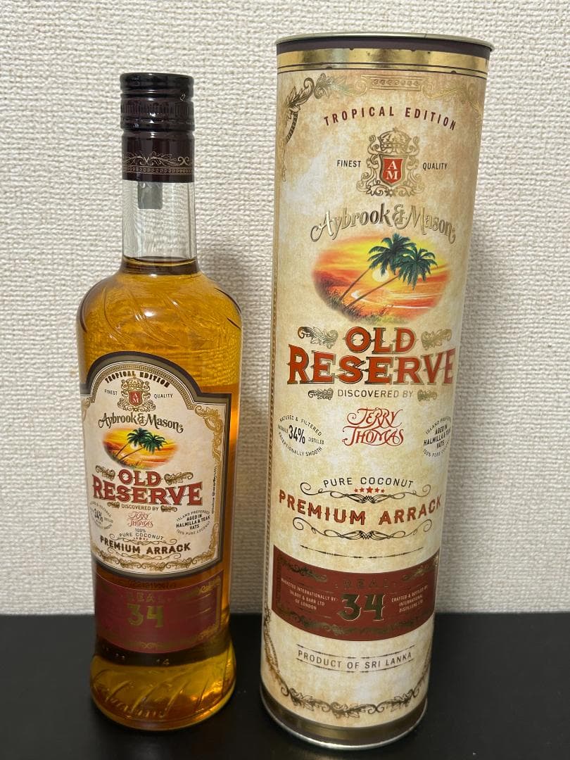 [新品/未開封] スリランカ ココナッツ ラム酒 34%