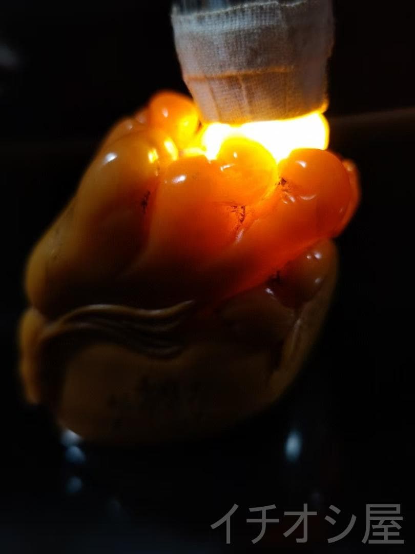 【福寿双全】印鑑｜寿山石田黄石の印章｜福广作款｜天然石｜細密彫｜開運置物｜座付き