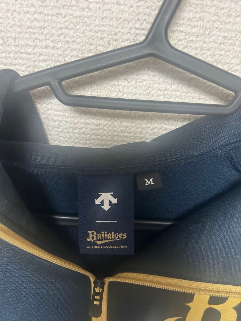 オリックスバファローズ オーセンティックプルオーバーフーディ M 黒