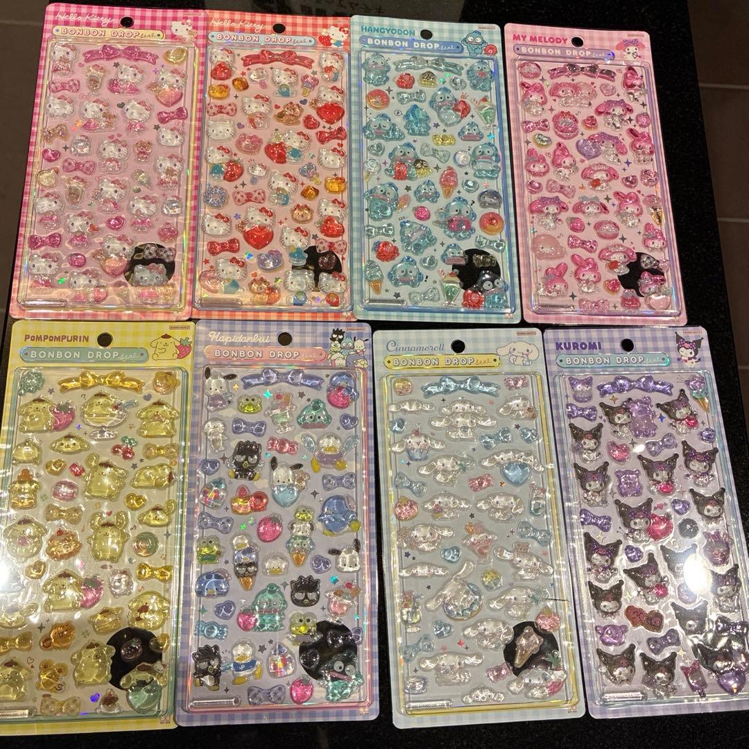 国内正規品 ボンボンドロップシール サンリオ 大 8点