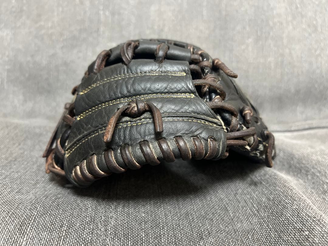 ASICS DIVE 少年野球　キャッチャーミット　グローブ 黒　軟式　ジュニア