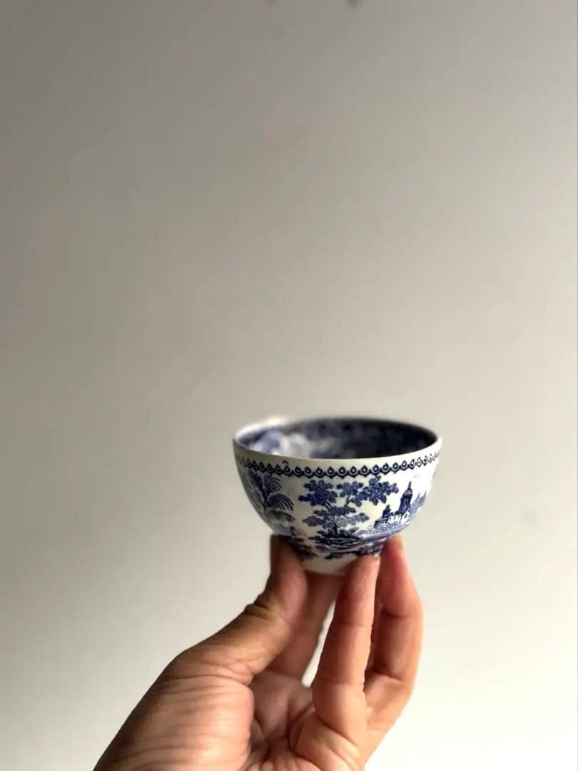 753 アンティーク オランダ デルフト焼 ティーボウル 煎茶椀 5客 金継ぎ