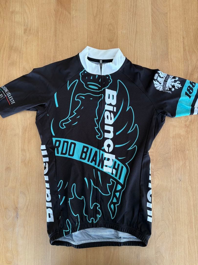 【ブランド正規品】Bianchi 半袖サイクルジャージ ビブタイツ 上下セット