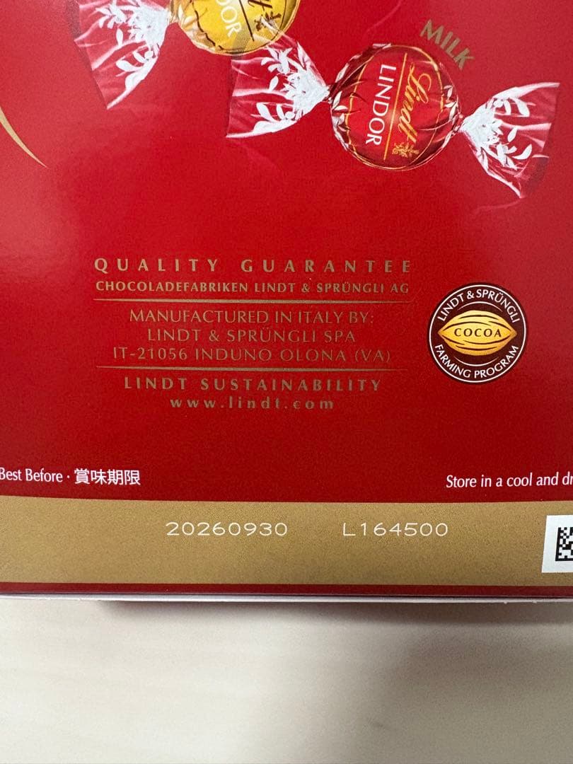 リンツ リンドール ミルク & ホワイト アソート 600g コストコ 計7箱