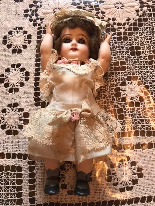 ハンドメイド ビスクドール❷ ドールスタンド付き